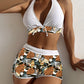 Swimming River Swimwear New Bikini Swimsuit Split Printed Boxers Sexy