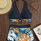 Swimming River Swimwear New Bikini Swimsuit Split Printed Boxers Sexy