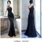 Women's Solid Color Camisole Long Evening Dress