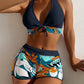 Swimming River Swimwear New Bikini Swimsuit Split Printed Boxers Sexy