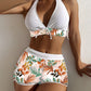 Swimming River Swimwear New Bikini Swimsuit Split Printed Boxers Sexy