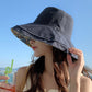 Double-sided Wear Big Brim Fisherman Hat Outdoor Sun Protection Pure Cotton Breathable