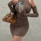 Spring Sexy Turtleneck New Halter Hip Skirt For Women